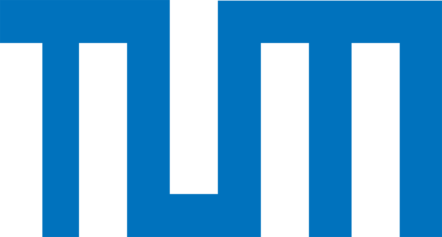 Logo des Unternehmens Meta Platforms, bestehend aus blauen Rechtecken und schwarzen Linien, die den Namen 'Meta' formen.
